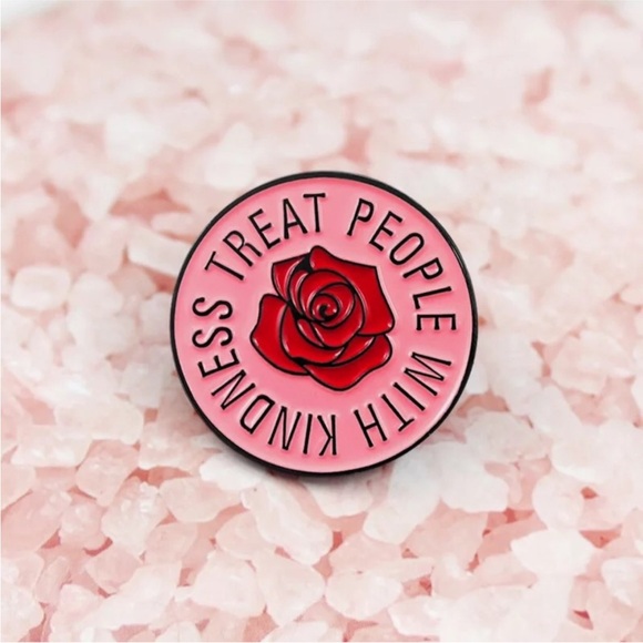 Treat People With Kindness Rose Pin - Picture 9 of 10